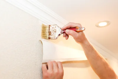 Pose de papier peint à Laujuzan — revêtements muraux et toiles de verre